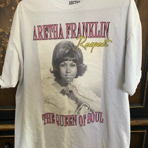 ARETHA FRANKLIN WOMENS "RESPECT"  BAND TEE
